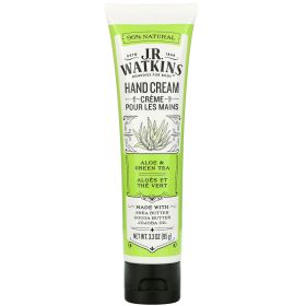 J.R. Watkins Aloe and Green Tea Hand Cream (1x3.3 Oz)