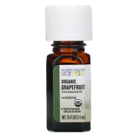 Aura Cacia Organic Grapefruit Essential Oil (1x.25 Oz)