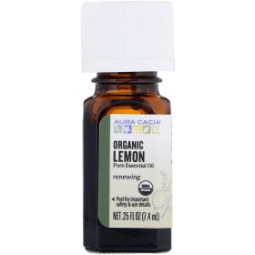 Aura Cacia Lemon Essential Oil (1x0.25Oz)