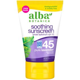 ALBA SUNSCRN LAV SPF 45 ( 1 X 4 OZ   )